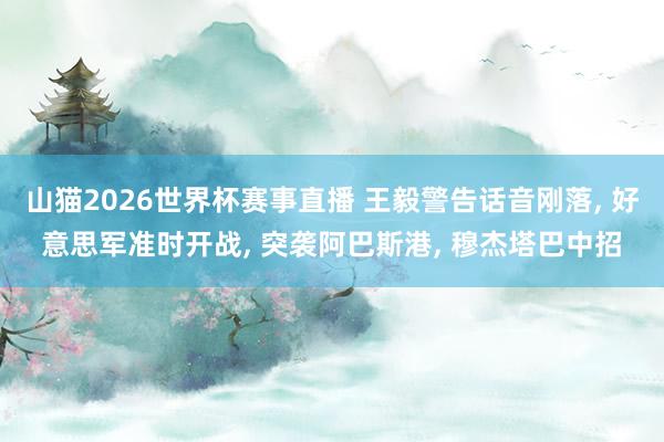 山猫2026世界杯赛事直播 王毅警告话音刚落, 好意思军准时开战, 突袭阿巴斯港, 穆杰塔巴中招