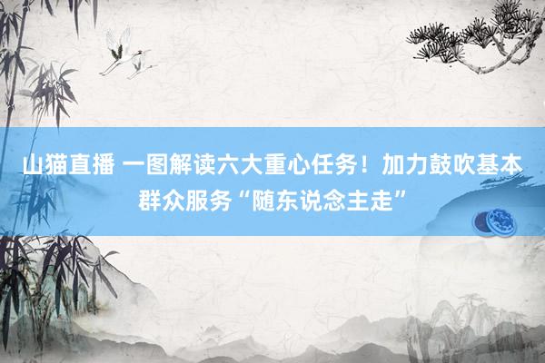 山猫直播 一图解读六大重心任务！加力鼓吹基本群众服务“随东说念主走”