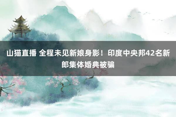 山猫直播 全程未见新娘身影！印度中央邦42名新郎集体婚典被骗